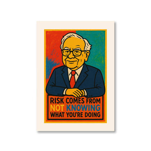 technofunda risk comes from not knowing poster wall art buy online india TechnoFunda Shop tbt a4