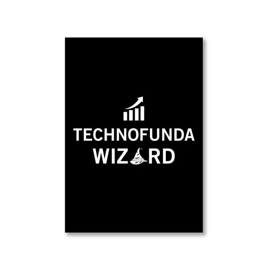 technofunda investing technofunda investing wizard poster wall art buy online india vivek mashrani tbt a4