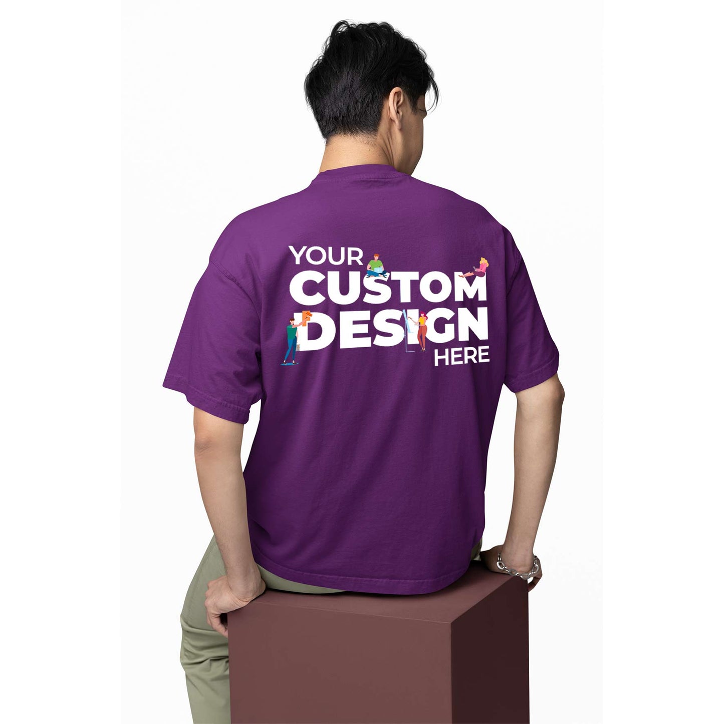 Custom Oversized T shirt (Double Side Printing)