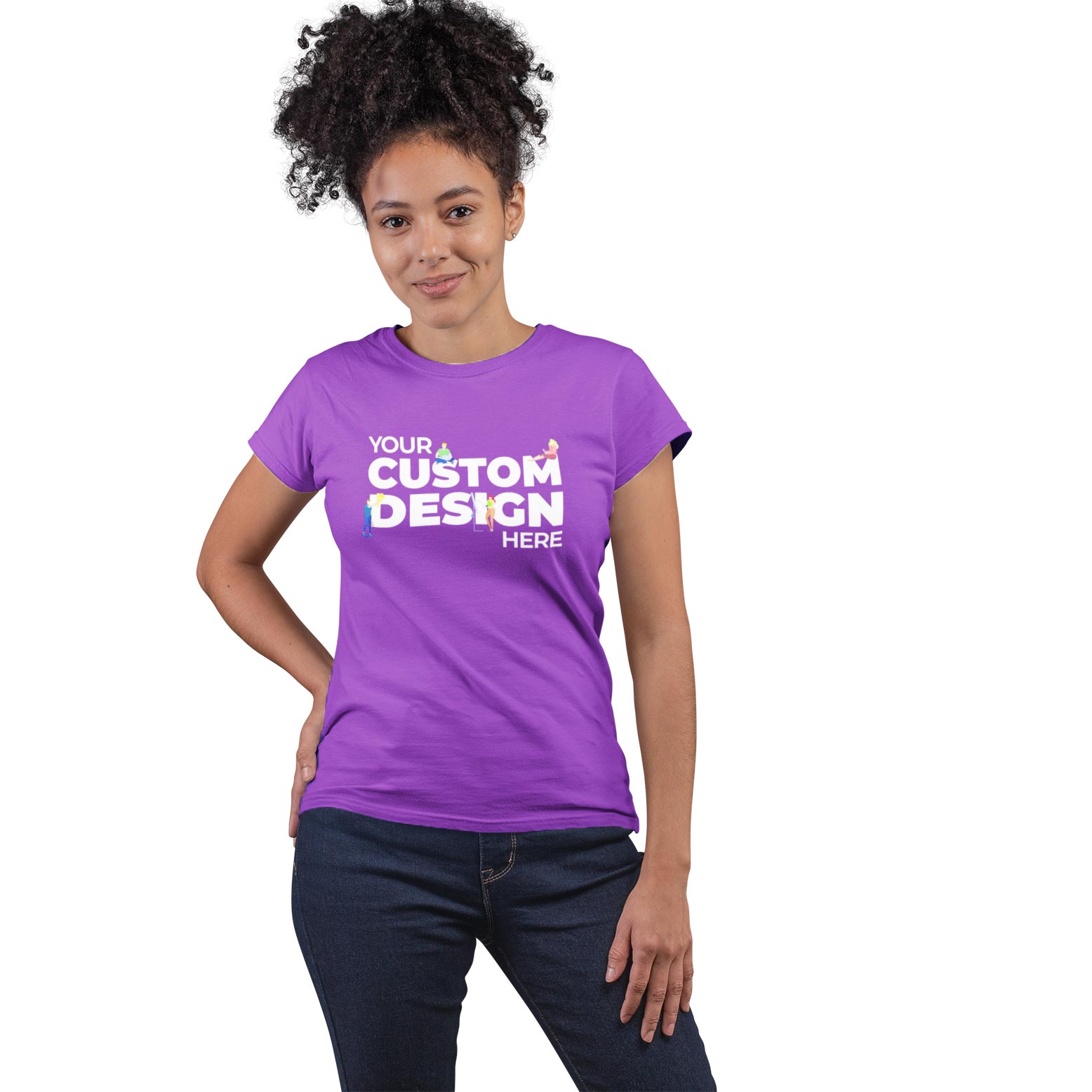 custom customizable personalised purple tops by TechnoFunda cotton plain purple top for women india tops for girls tops for women