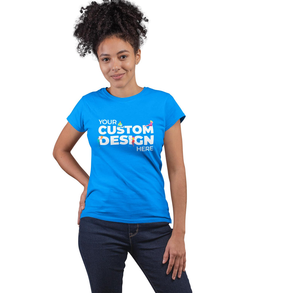 custom customizable personalised royal blue tops by TechnoFunda cotton plain royal blue top for women india tops for girls tops for women