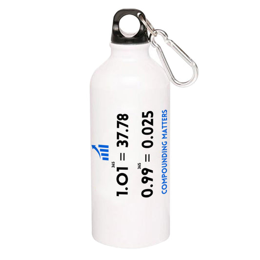 technofunda investing compounding matters sipper steel water bottle flask gym shaker finance stock equity compounding graphic stylish buy online india vivek mashrani tbt men women girls boys unisex