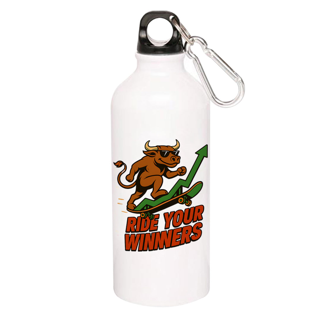 technofunda ride your winners sipper steel water bottle flask gym shaker printed graphic stylish buy online india TechnoFunda Shop tbt men women girls boys unisex