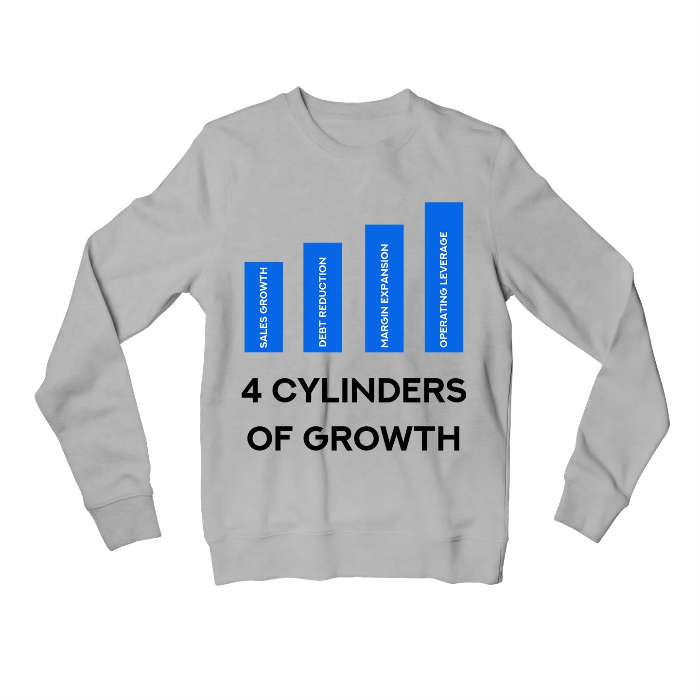 technofunda investing 4 cylinders of growth sweatshirt upper winterwear finance stock equity compounding graphic stylish buy online india vivek mashrani tbt men women girls boys unisex gray