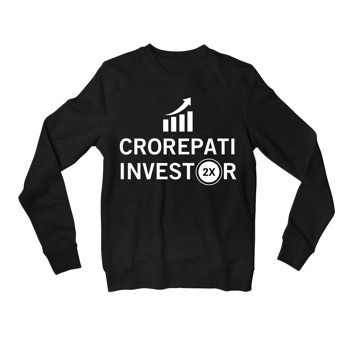 technofunda investing crorepati investor sweatshirt upper winterwear finance stock equity compounding graphic stylish buy online india vivek mashrani tbt men women girls boys unisex black