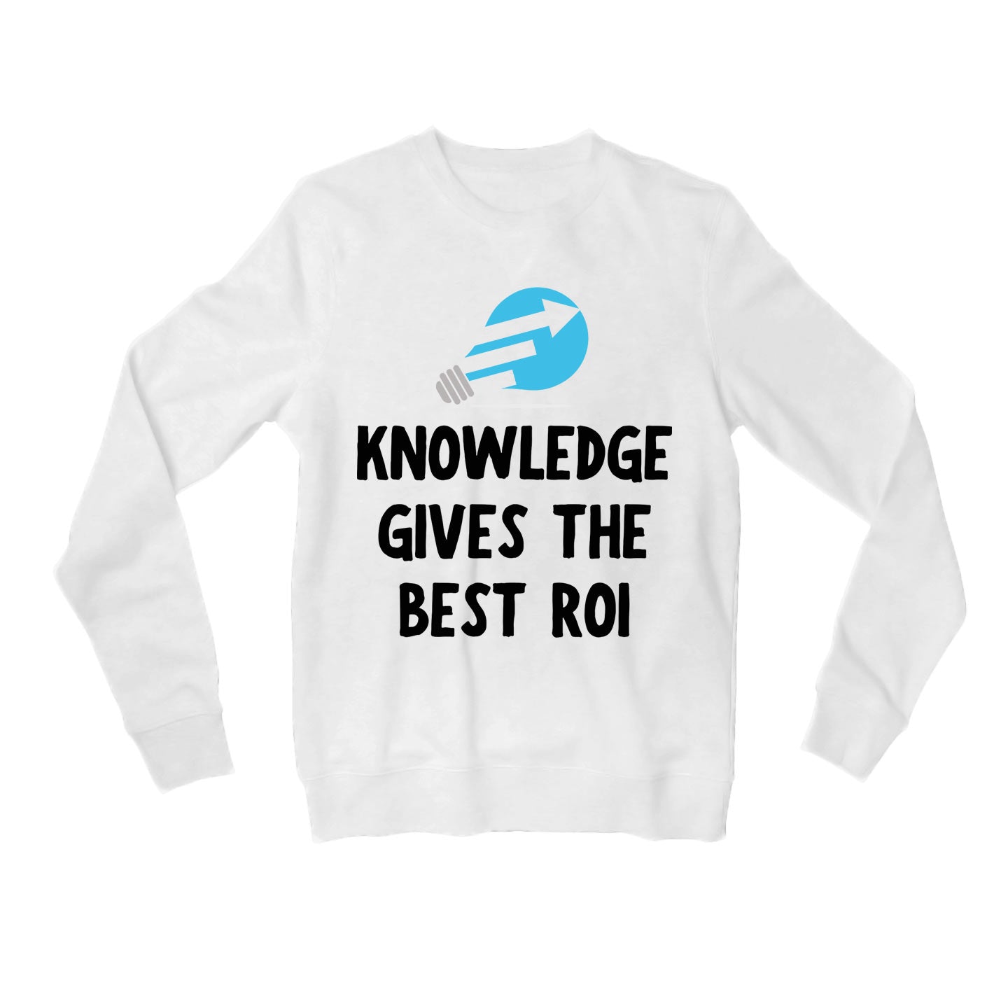 technofunda investing knowledge gives the best roi sweatshirt upper winterwear finance stock equity compounding graphic stylish buy online india vivek mashrani tbt men women girls boys unisex white