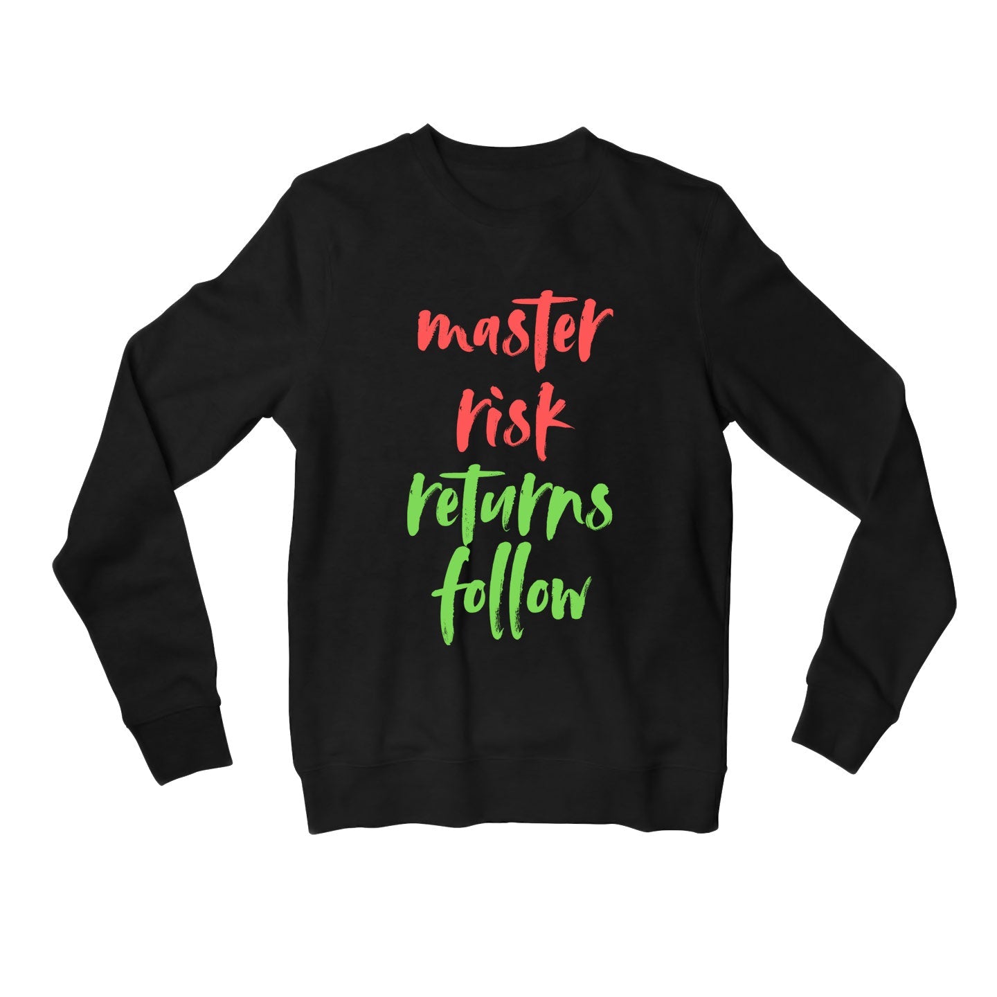 technofunda investing master risk returns follow sweatshirt upper winterwear finance stock equity compounding graphic stylish buy online india vivek mashrani tbt men women girls boys unisex black