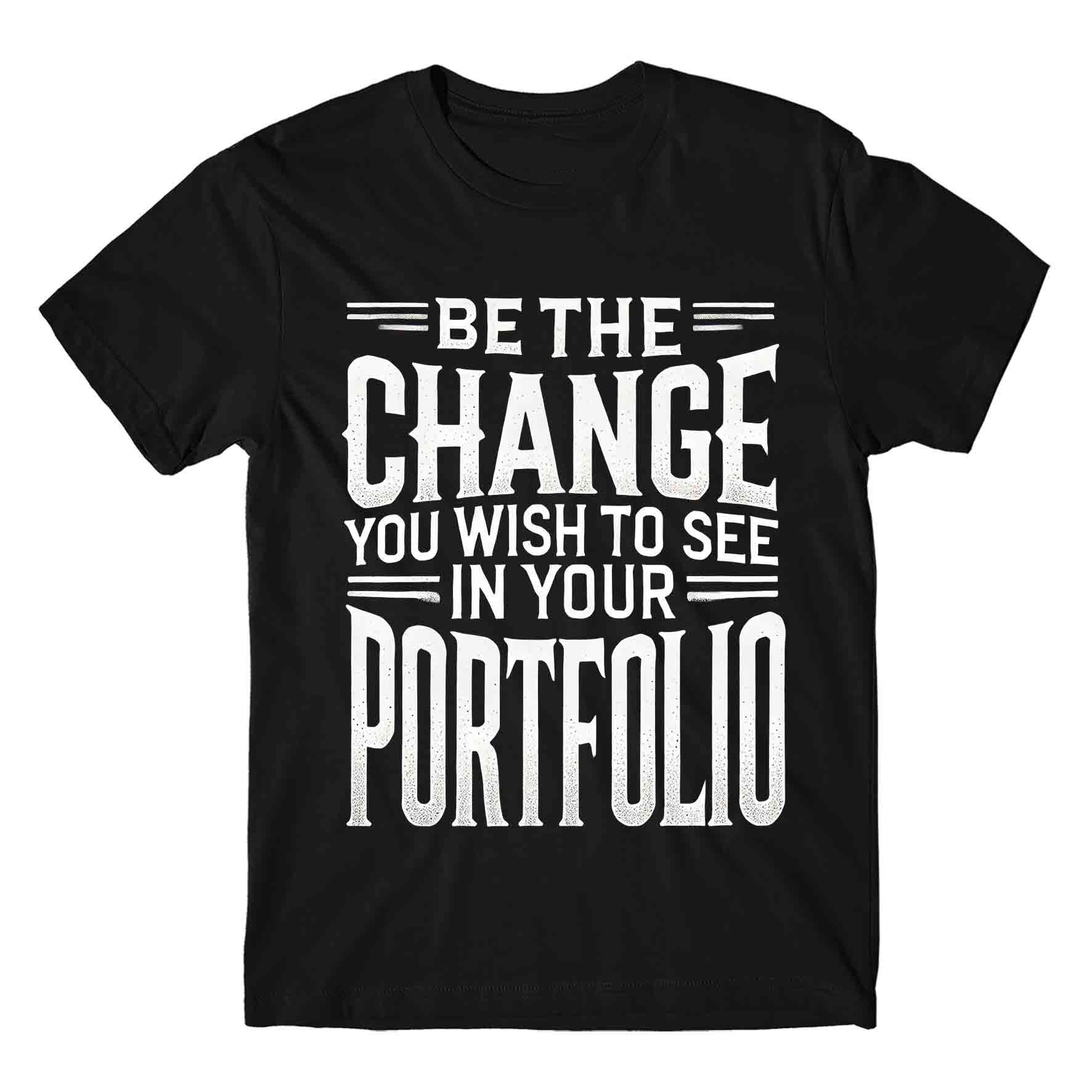 technofunda investing be the change t-shirt finance stock equity compounding graphic stylish buy online india vivek mashrani tbt men women girls boys unisex black