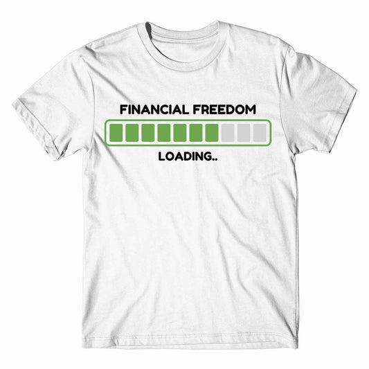 technofunda investing financial freedom loading t-shirt finance stock equity compounding graphic stylish buy online india vivek mashrani tbt men women girls boys unisex white