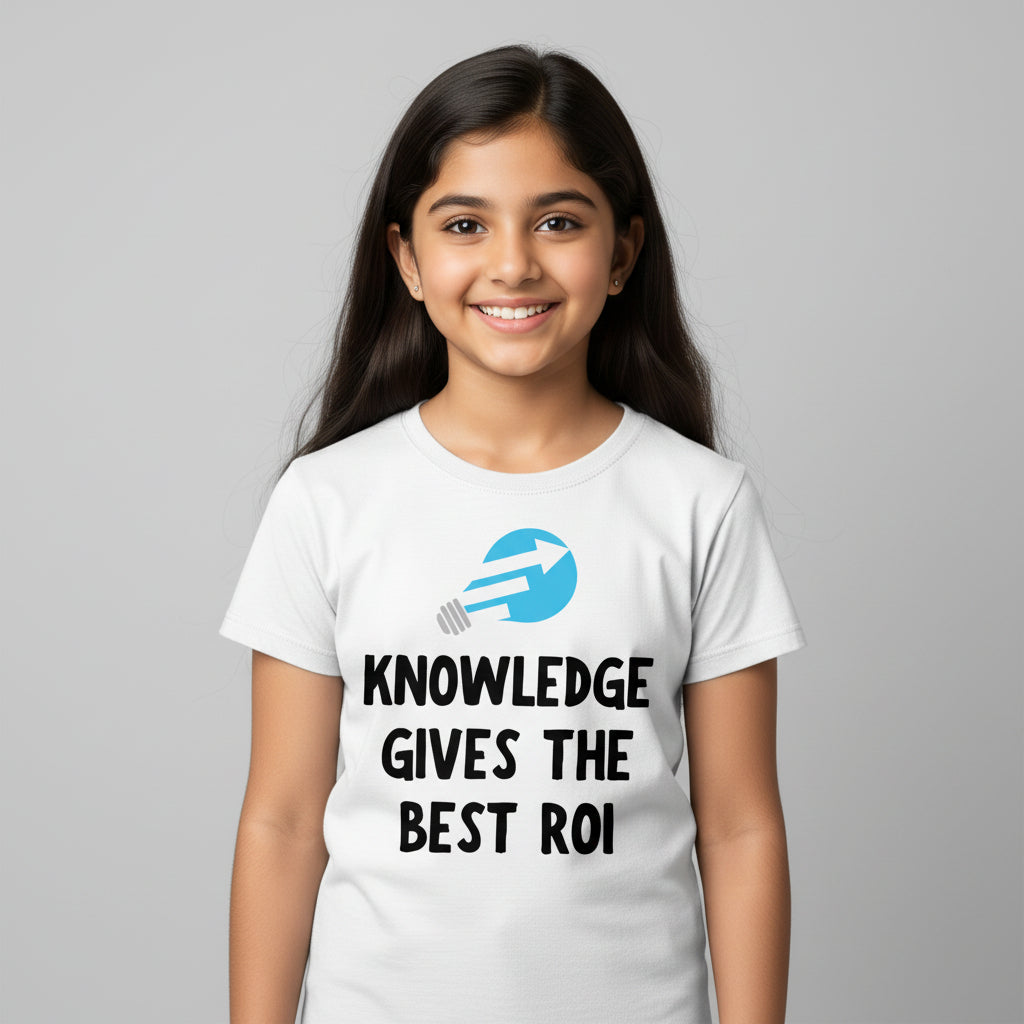TechnoFunda T shirt - Knowledge Gives The Best ROI