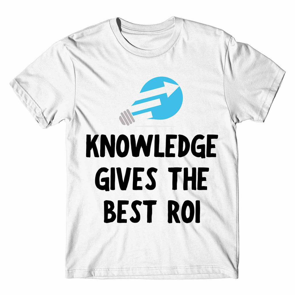 technofunda investing knowledge gives the best roi t-shirt finance stock equity compounding graphic stylish buy online india vivek mashrani tbt men women girls boys unisex white