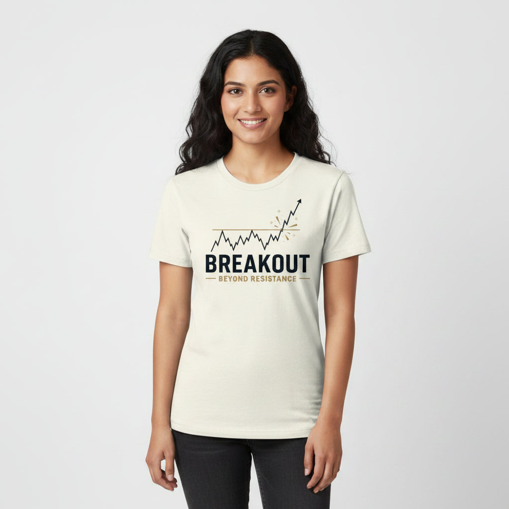 technofunda investing breakout beyond resistance t-shirt finance stock equity compounding graphic stylish buy online india vivek mashrani tbt men women girls boys unisex beige