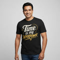 technofunda investing time is my superpower t-shirt finance stock equity compounding graphic stylish buy online india vivek mashrani tbt men women girls boys unisex beige