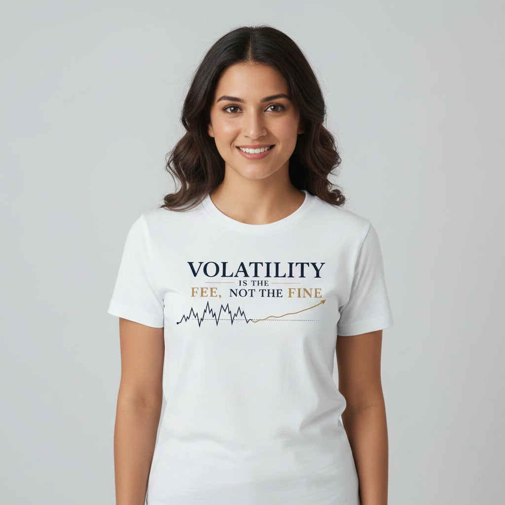 TechnoFunda T shirt - Volatility Is the Fee, Not the Fine