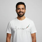 technofunda investing heartbeat of a investor t-shirt finance stock equity compounding graphic stylish buy online india vivek mashrani tbt men women girls boys unisex beige