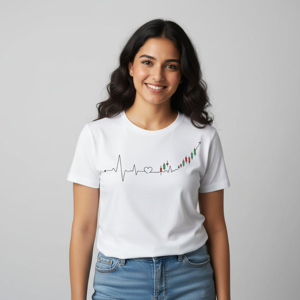 TechnoFunda T shirt - Heartbeat of a Investor