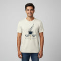 technofunda investing sip & sip t-shirt finance stock equity compounding graphic stylish buy online india vivek mashrani tbt men women girls boys unisex beige