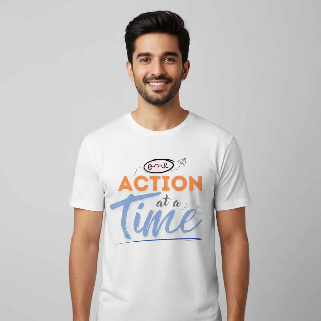 TechnoFunda T shirt - One Action At A Time