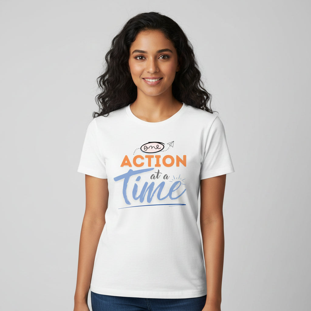 TechnoFunda T shirt - One Action At A Time