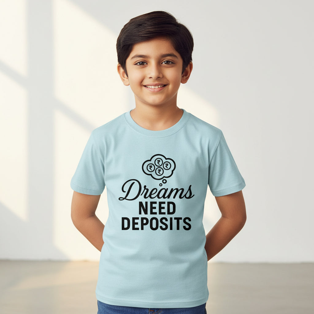 TechnoFunda T shirt - Dreams Need Deposits