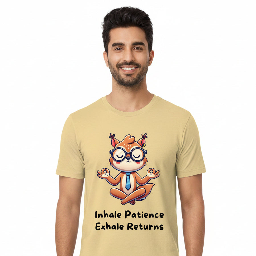 TechnoFunda T shirt - Inhale Patience Exhale Returns
