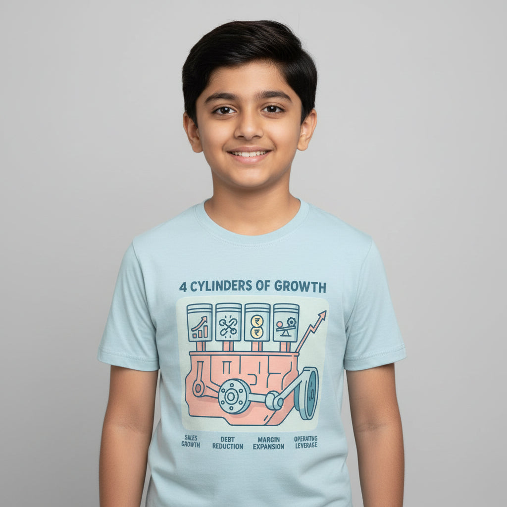 TechnoFunda T shirt - 4 Cylinders Of Growth