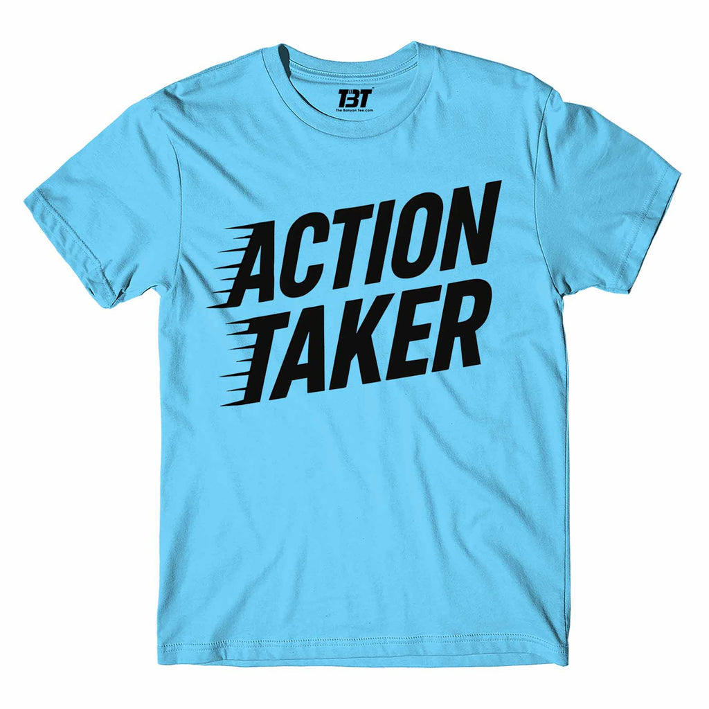 technofunda action taker t-shirt printed graphic stylish buy online india TechnoFunda Shop tbt men women girls boys unisex turquoise