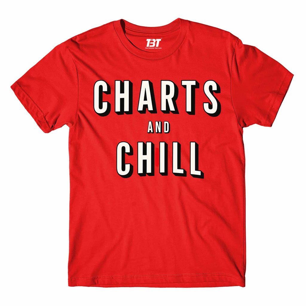 technofunda charts & chill t-shirt printed graphic stylish buy online india TechnoFunda Shop tbt men women girls boys unisex red