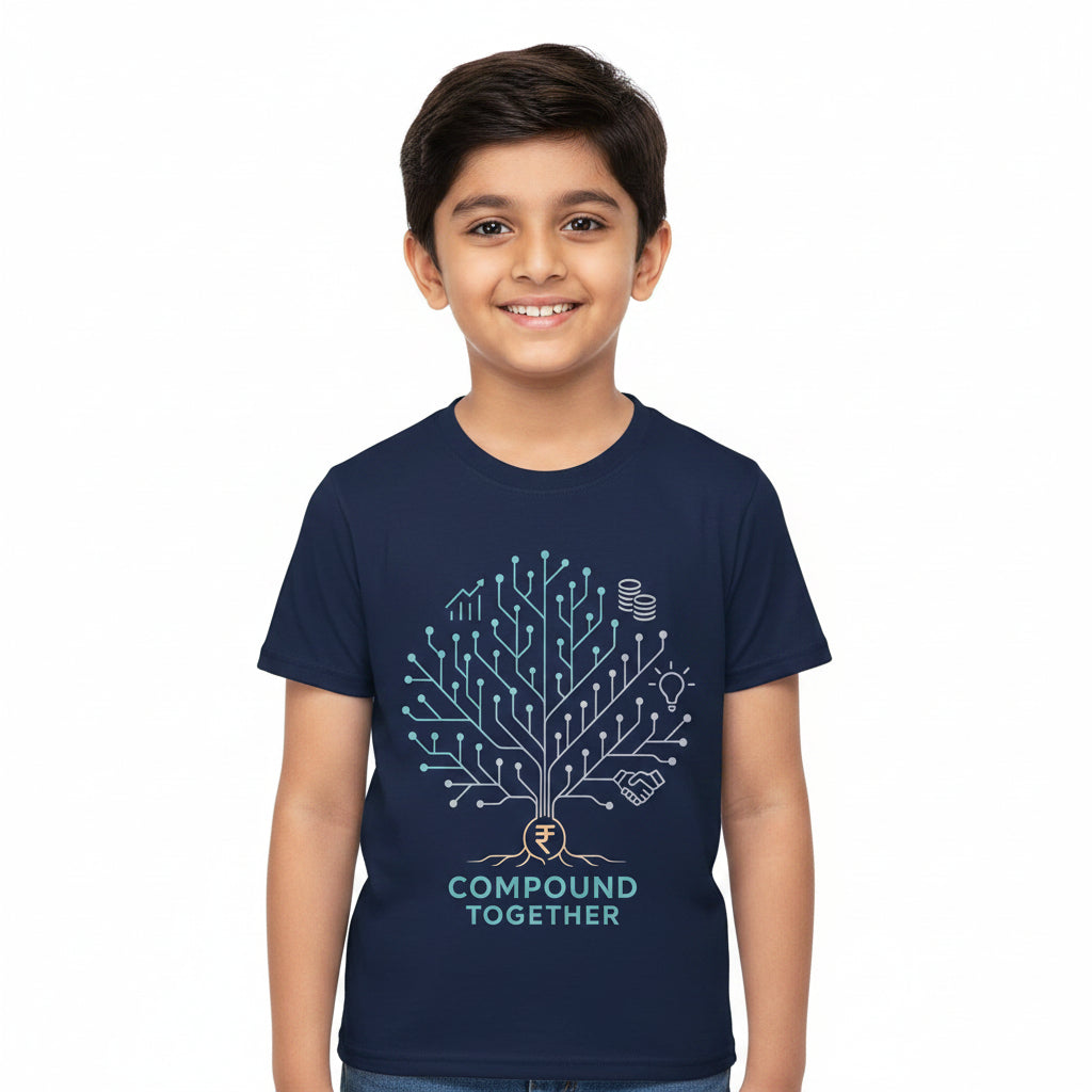 TechnoFunda T shirt - Compound Together Grow Exponentially