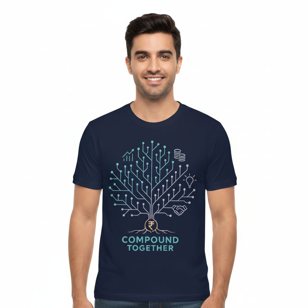 TechnoFunda T shirt - Compound Together Grow Exponentially