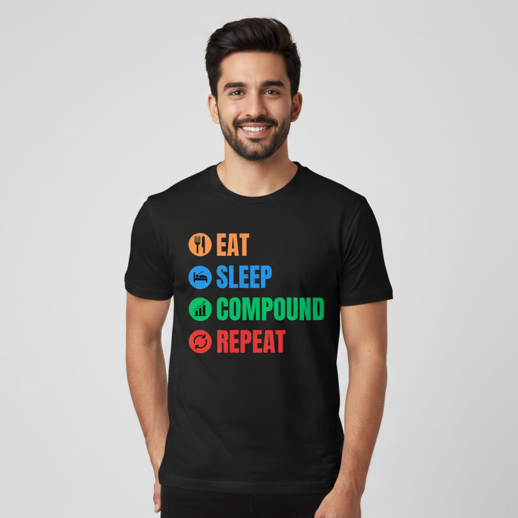 TechnoFunda T shirt - Eat Sleep Compound Repeat