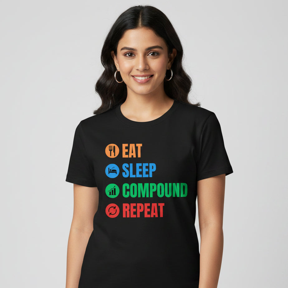 TechnoFunda T shirt - Eat Sleep Compound Repeat