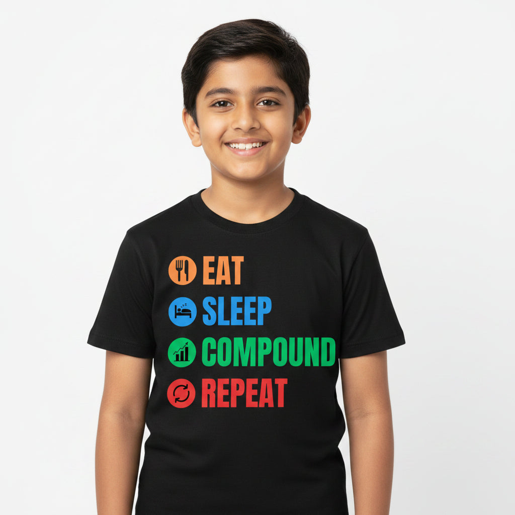 TechnoFunda T shirt - Eat Sleep Compound Repeat