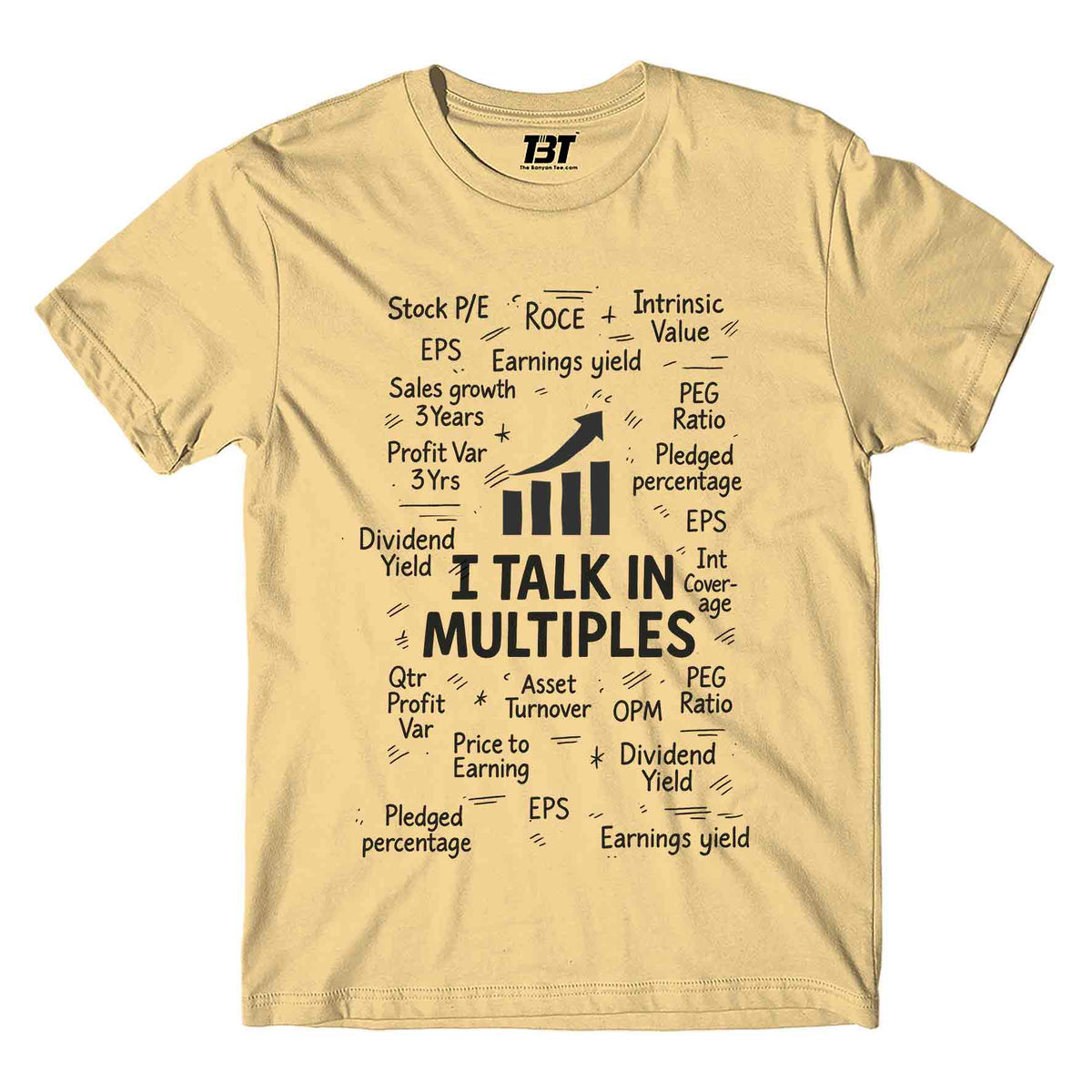 technofunda i talk in multiples t-shirt printed graphic stylish buy online india TechnoFunda Shop tbt men women girls boys unisex beige