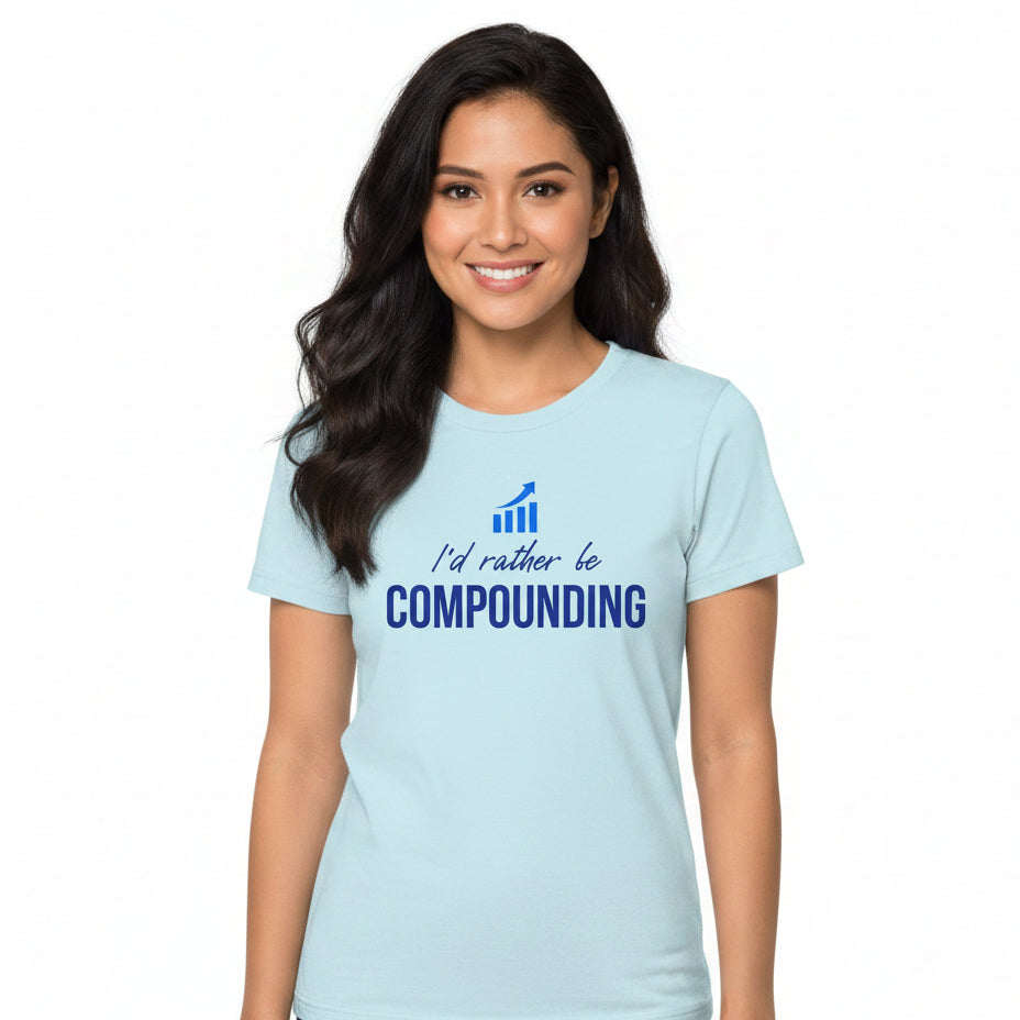 TechnoFunda T shirt - I'd Rather Be Compounding