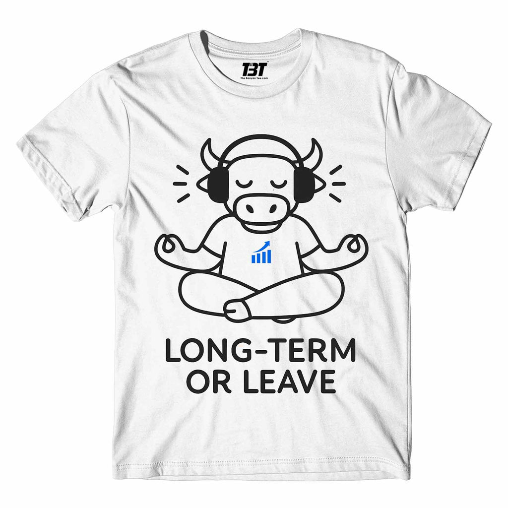 technofunda long term or leave t-shirt printed graphic stylish buy online india TechnoFunda Shop tbt men women girls boys unisex white