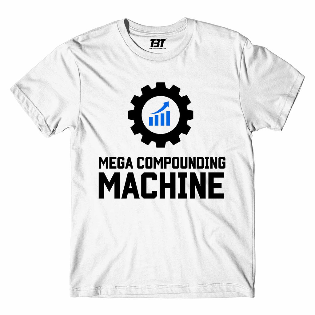technofunda mega compounding machine t-shirt printed graphic stylish buy online india TechnoFunda Shop tbt men women girls boys unisex white