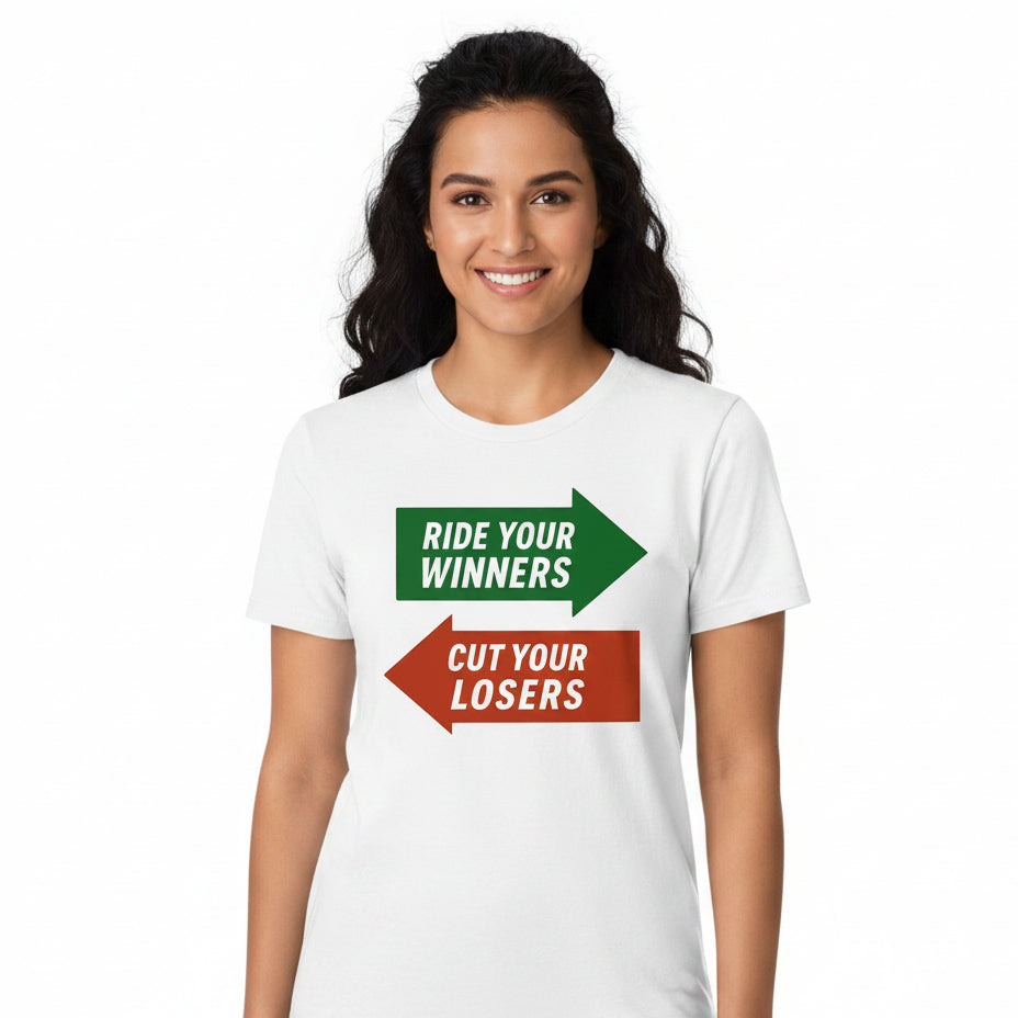 TechnoFunda T shirt - Ride Winners Cut Losers
