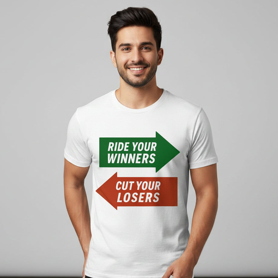 TechnoFunda T shirt - Ride Winners Cut Losers