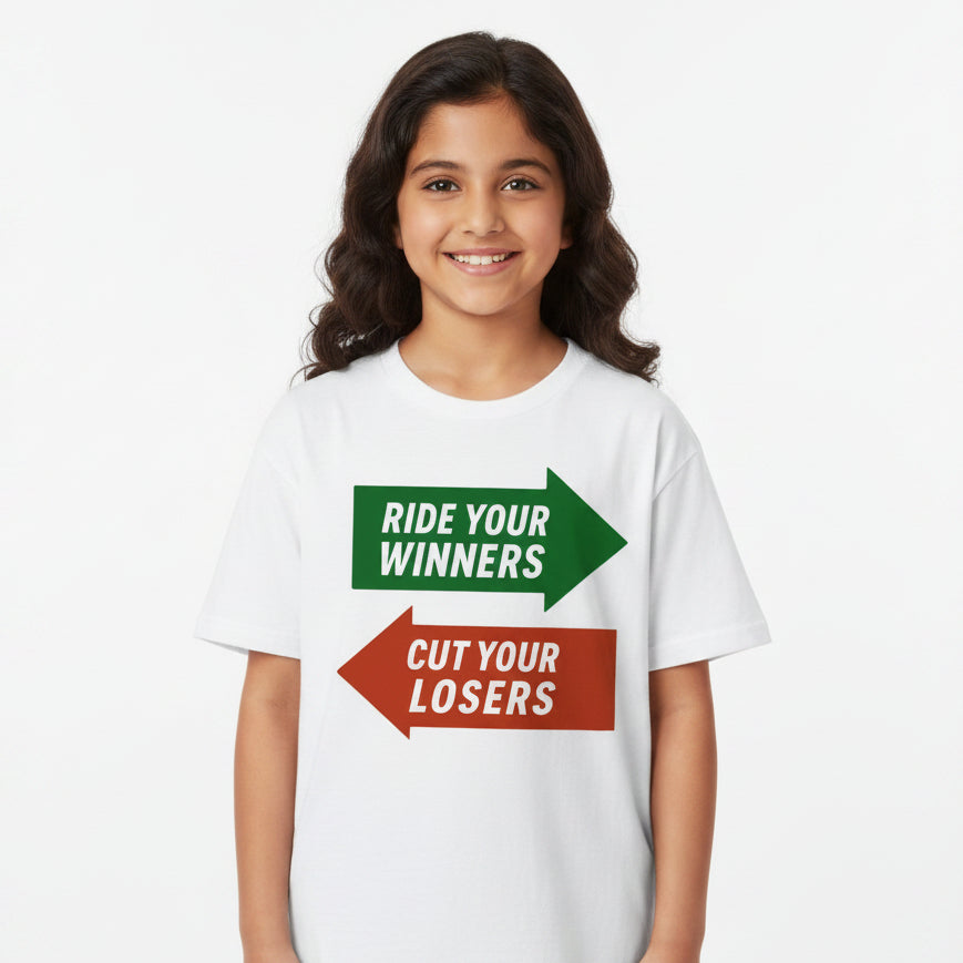 TechnoFunda T shirt - Ride Winners Cut Losers