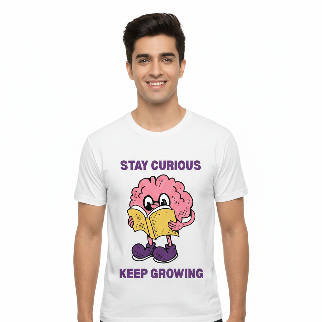 TechnoFunda T shirt - Stay Curious Keep Growing