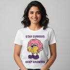 TechnoFunda T shirt - Stay Curious Keep Growing