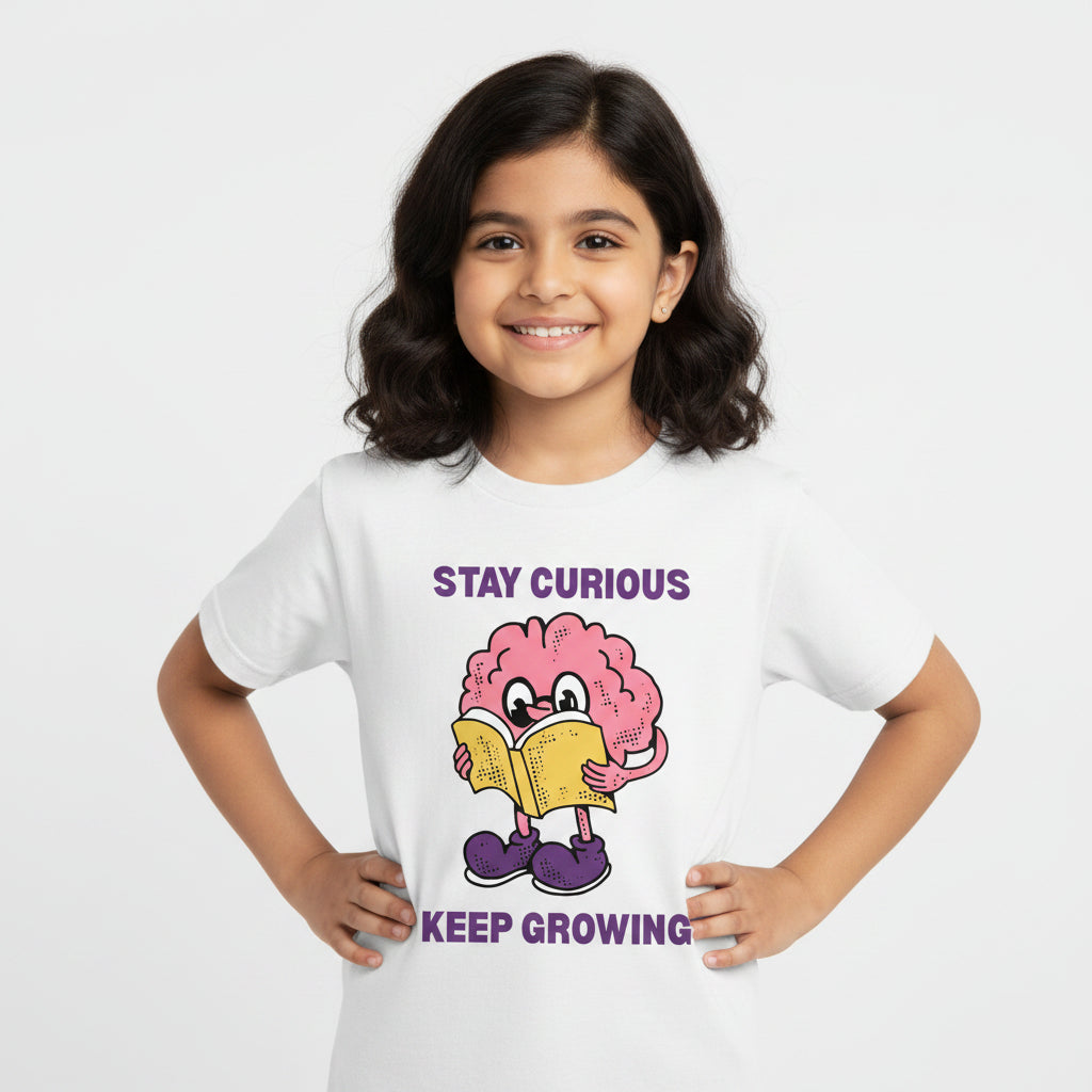 TechnoFunda T shirt - Stay Curious Keep Growing