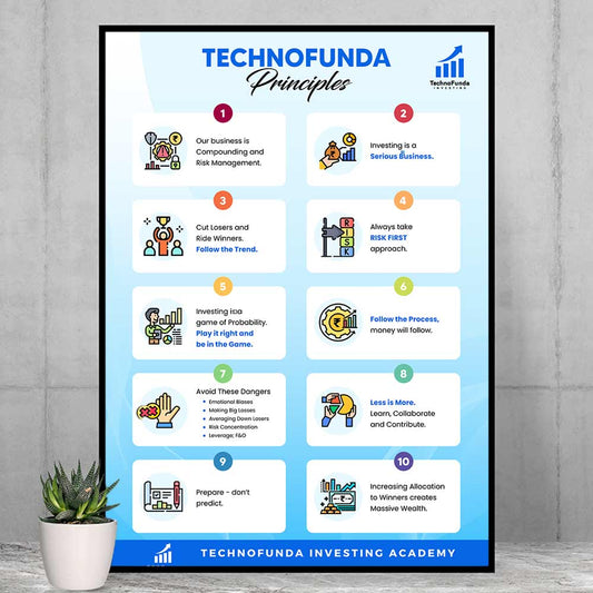 technofunda investing principles poster wall art buy online india vivek mashrani tbt a4