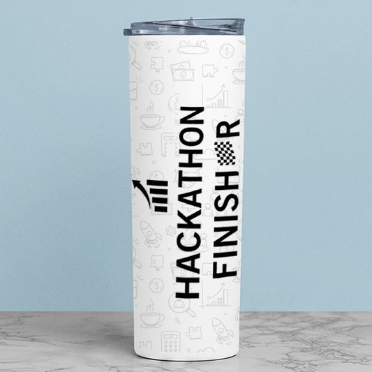 technofunda investing hackathon finisher tumbler steel water bottle flask gym shaker finance stock equity compounding graphic stylish buy online india vivek mashrani tbt men women girls boys unisex