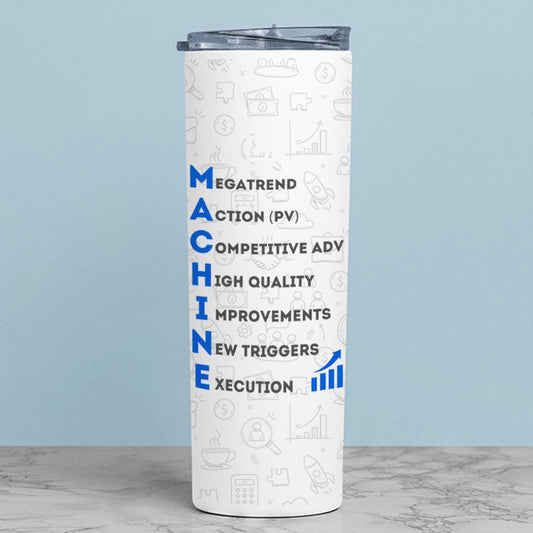 technofunda investing machine framework tumbler steel water bottle flask gym shaker finance stock equity compounding graphic stylish buy online india vivek mashrani tbt men women girls boys unisex