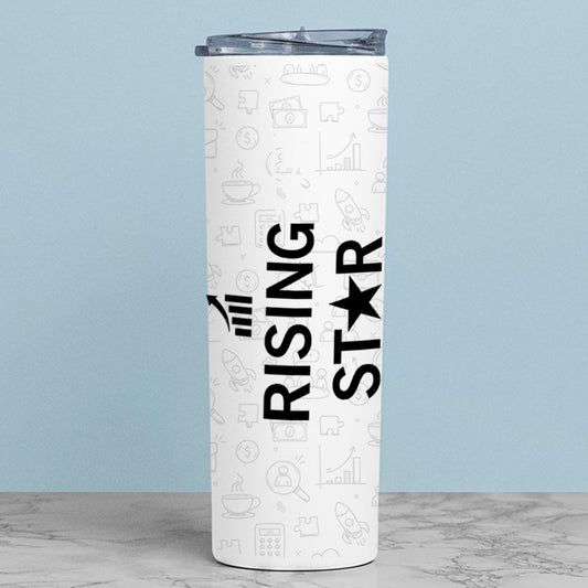 technofunda investing rising star tumbler steel water bottle flask gym shaker finance stock equity compounding graphic stylish buy online india vivek mashrani tbt men women girls boys unisex