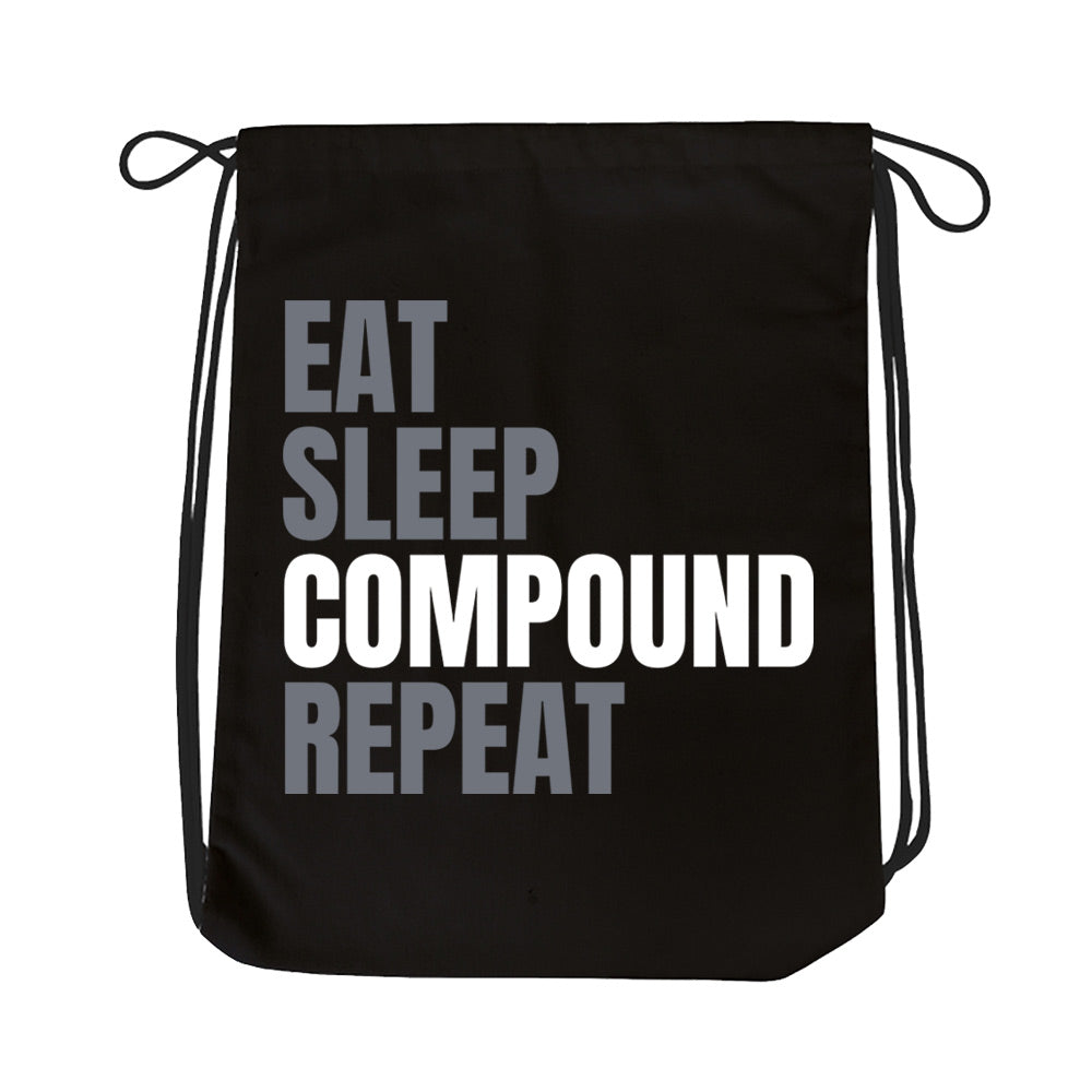 technofunda investing eat sleep compound repeat drawstring bag pin button finance stock equity compounding graphic stylish buy online india vivek mashrani tbt men women girls boys unisex