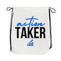 technofunda investing action taker drawstring bag pin button finance stock equity compounding graphic stylish buy online india vivek mashrani tbt men women girls boys unisex