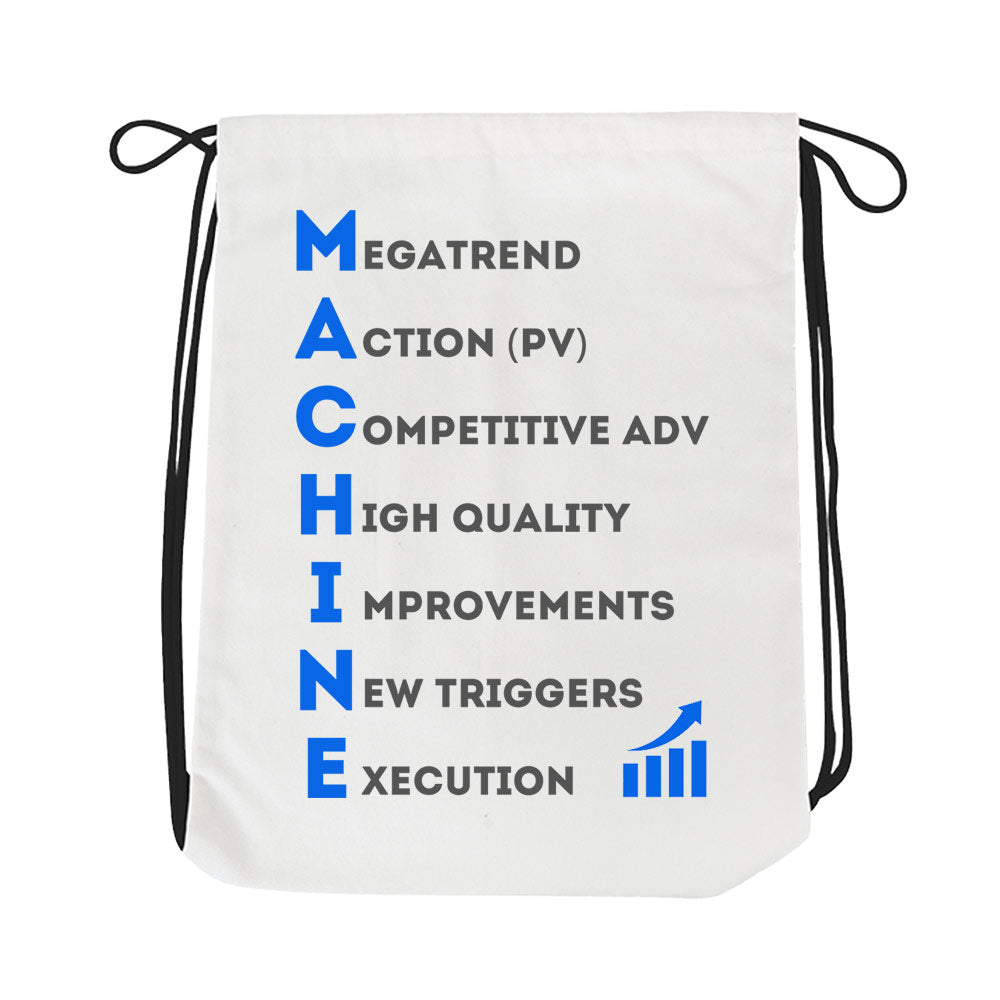 technofunda investing machine framework drawstring bag pin button finance stock equity compounding graphic stylish buy online india vivek mashrani tbt men women girls boys unisex